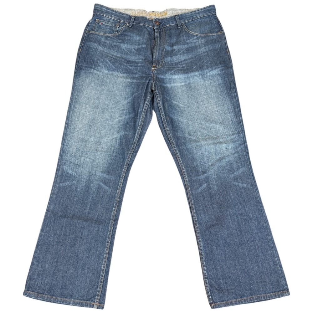 Vintage‎ Tommy Hilfiger Premium Jeans Men 36x30 Blue Wide Leg Relaxed Bootcut